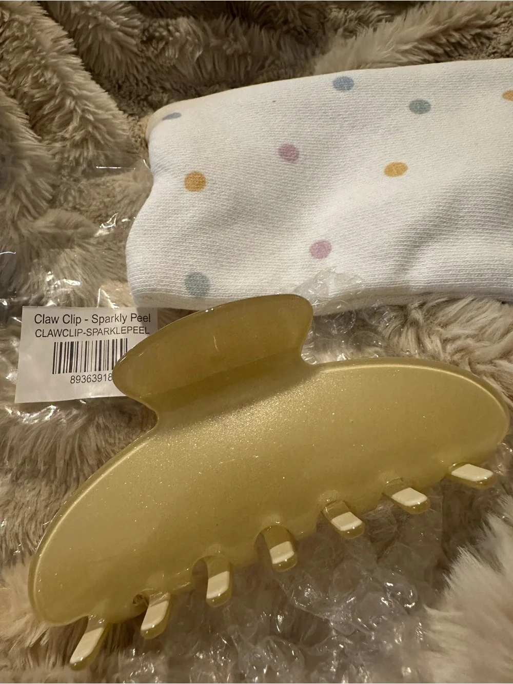 PARKE Sparkly Peel Hair Claw Clip - Women's Accessory
